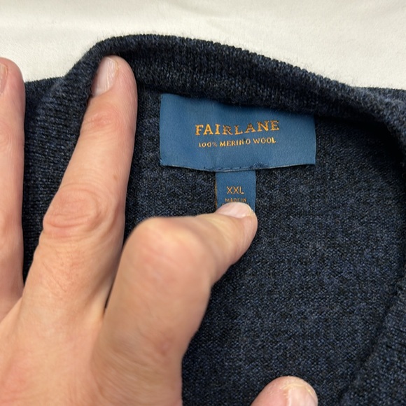 Fairlane 100% Merino Wool Sweater. XXL - Picture 2 of 6